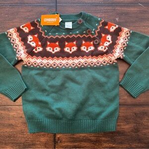 Gymboree fox sweater size 5T